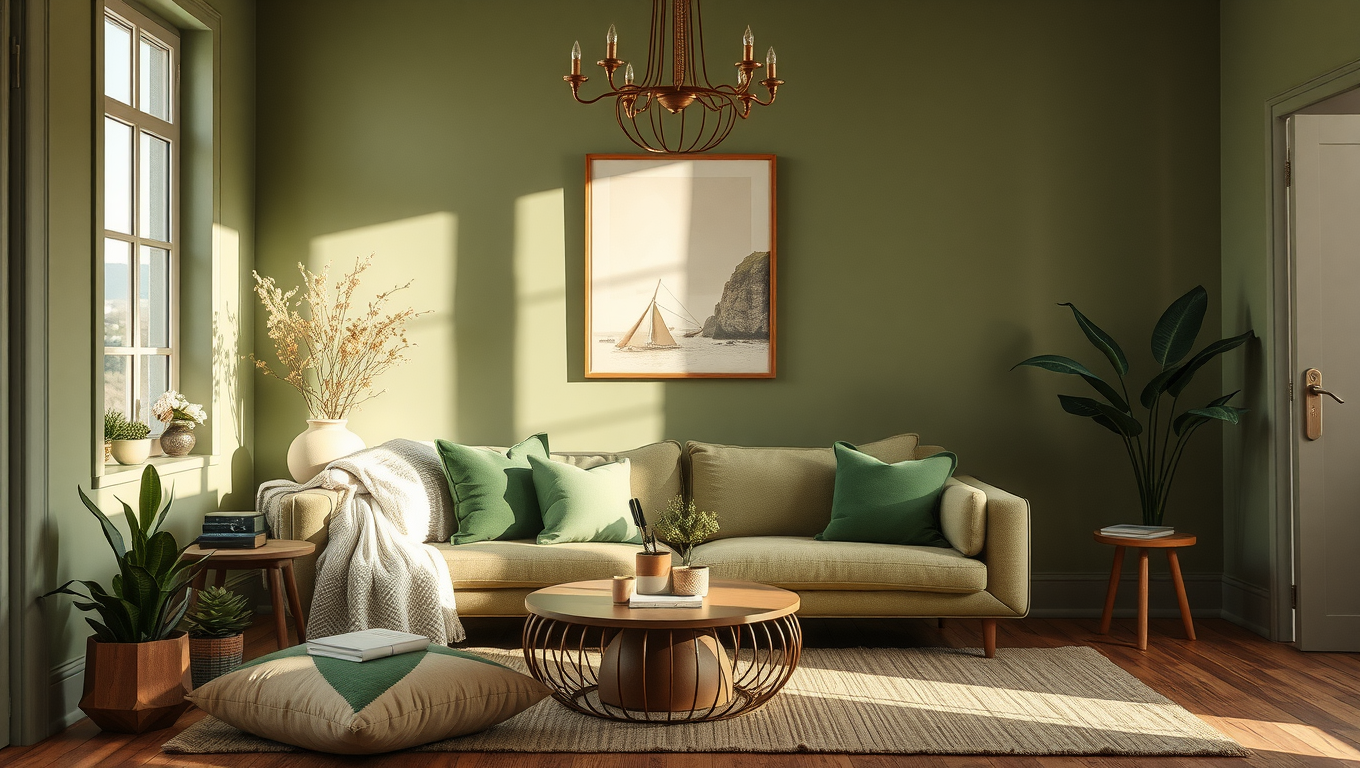 3 idées de décoration intérieure avec du vert sauge et du beige | Vert ...